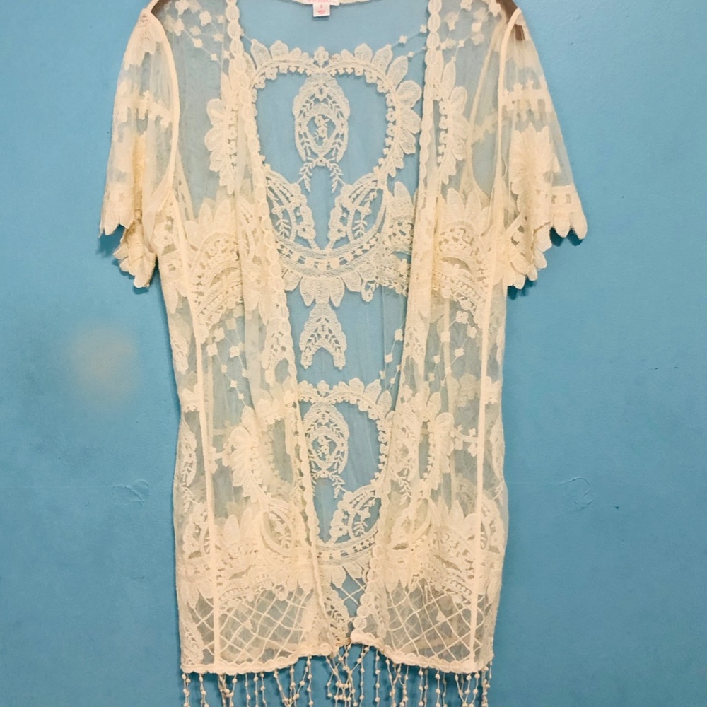 Xhilaration Kimono Coverup Cardigan Boho Romantic